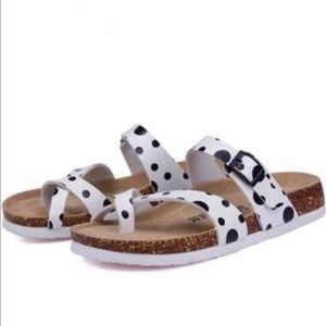 Polka Dotted styled “Birkenstocks”